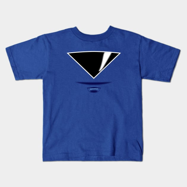 Zeo Ranger 3 Blue Visor Kids T-Shirt by mavgagliano